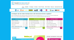 Desktop Screenshot of keuzeininternetproviders.nl